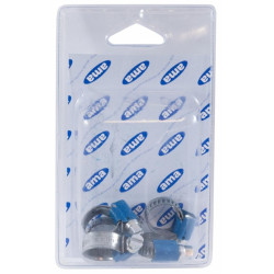 Worm Drive Clamp 9 mm ABA 11 to 17 mm (Set of 2 blister packs of 5 pieces)