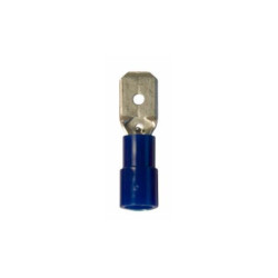 Faston Blue 6.35 Insulated Male Electrical Lug (Set of 25)