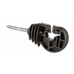 Aislante de tornillo universal negro para cable y cinta (Juego de 25 )