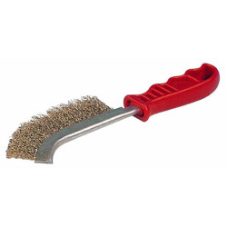 Brosse métallique 275 mm en acier laitonnée (Lot de 3 )