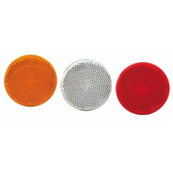 Catadioptre ø 80 rouge avec vis et écrou M5 (Lot de 4 )