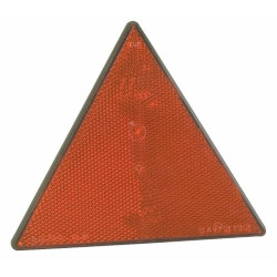 Reflector triangular rojo con agujeros de montaje (Juego de 4 )