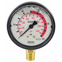 Glycerine pressure gauge 0...