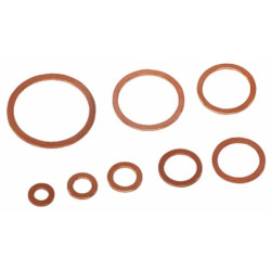 Rondelle in rame 14X20X1.5 per collegamenti idraulici (set da 100)