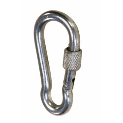 Zinc-plated carabiner Ø 6...