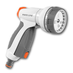 7-function adjustable gun WATER CLICK WHITE LINE