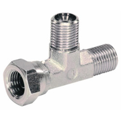 1/4" M-M/F 'T' swivel adapter