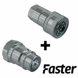1/4" FASTER male and female...