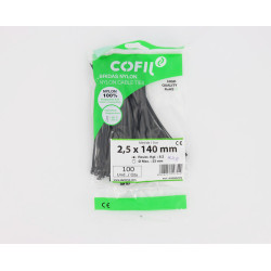 COLLIER NYLON 2.5mm x 140mm...