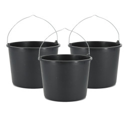 LOT de 3 Seaux noir 12L en...