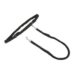 Jogging leash with belt and...