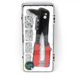 Coffret Riveteuse manuelle Pince à riveter avec un assortiment de 100 rivets aveugles