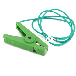 Pince crocodile de connexion terre avec câble de 1 mètre pour clôtures électriques