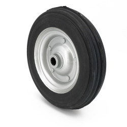 Roue de manutention caoutchouc plein 250 X 65 mm jante acier moyeu Ø 20x60mm