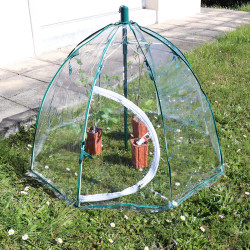 Mini-serre cloche déployable 110x75 cm – Système parapluie pratique