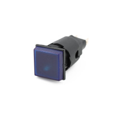 Voyant témoin lumineux neutre bleu carré – Ø20 mm
