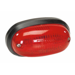 Red oval rear clearance lamp