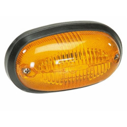 Orange oval side marker light